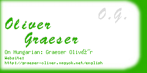 oliver graeser business card